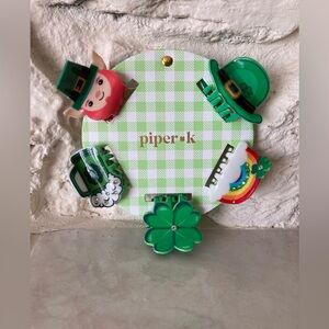 Piper K Green St. Patrick's Day Hair Clips Set
